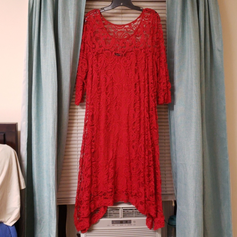 Red dress